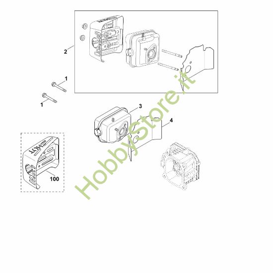 Picture of F - Scarico XT-675 (XT675-3052)